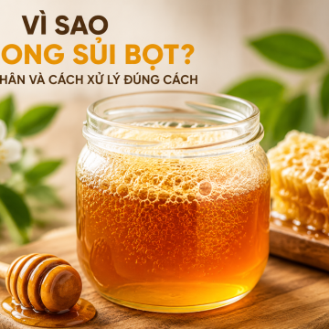 Vì sao mật ong sủi bọt? Nguyên nhân và cách xử lý đúng cách